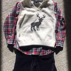 Worn 1x -Janie & Jack 3T Christmas Outfit